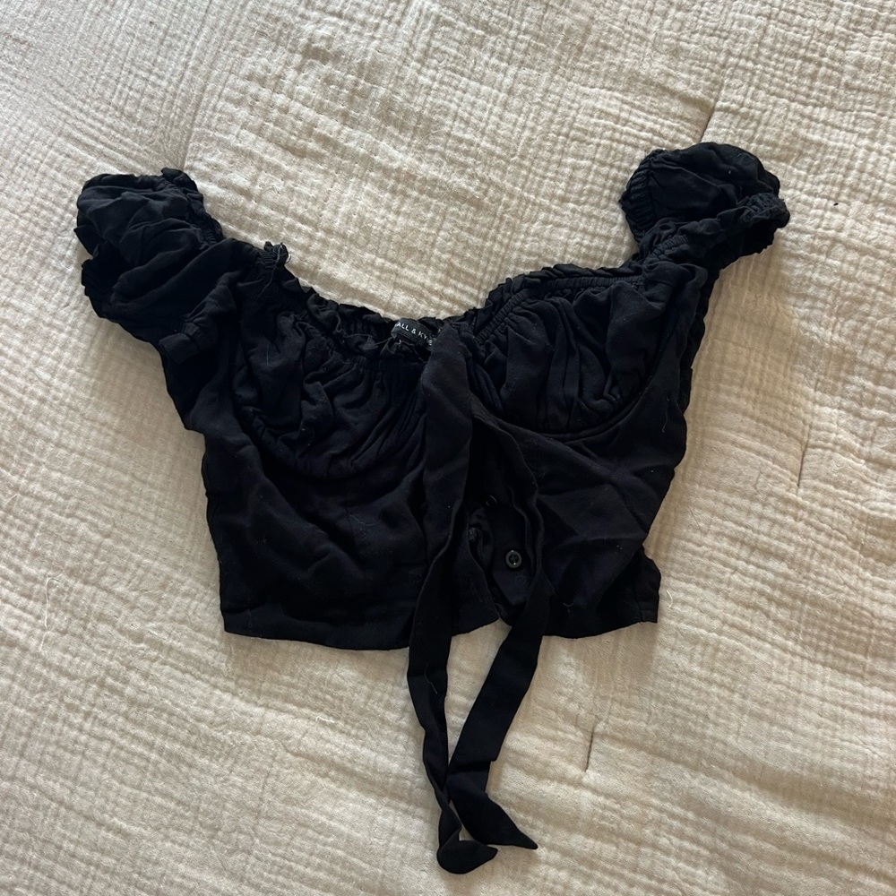 Black Crop Top